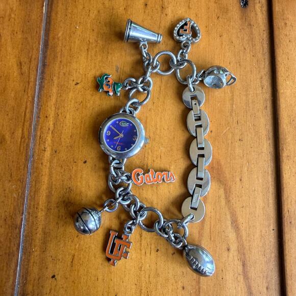 Fossil University of Florida Gators Charm Watch - UNTESTED - NEEDS BATTERIES main image 6